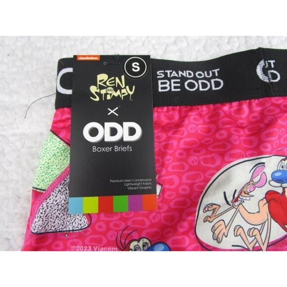 ODD Nickelodeon Ren & Stimpy Pink Men's Size Small Underwear Boxer Briefs - Picture 3 of 3